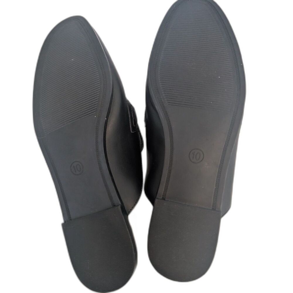 Women's Sandy Mule Flats -A New Day- Black Size Various Size 9.5 - Picture 7 of 8